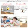Barkan 7-12 inch Full Motion - 4 Movement Tablet Mount for Wall & Cabinet 3 lbs White Firm Tablet Clamp 360 Degree Rotation view 4