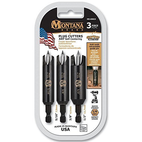 3 Pc Self-Centering Plug Cutter Set Model: