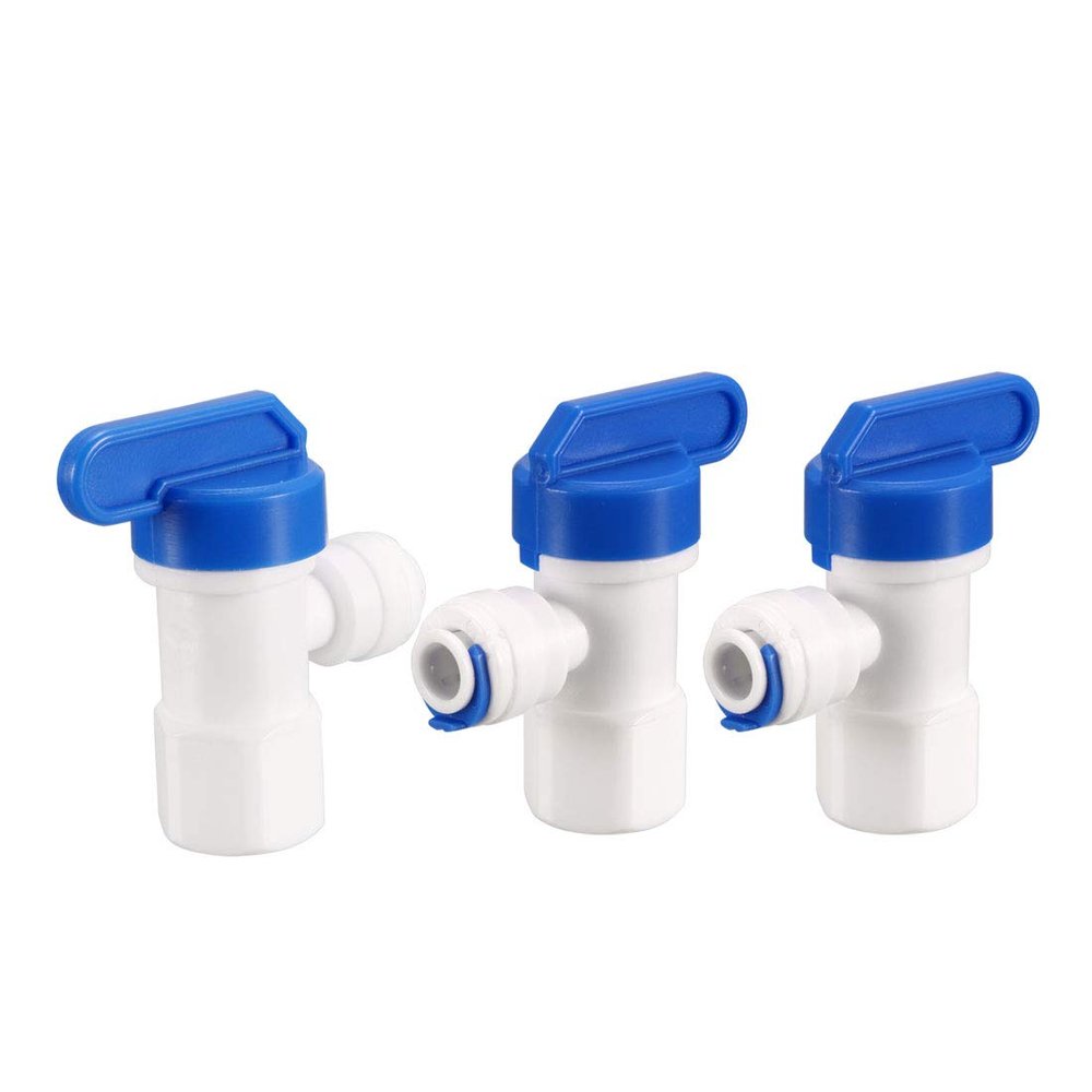 uxcell Tank Ball Valve G 1/4 X 1/4-inch Tube 3pcs