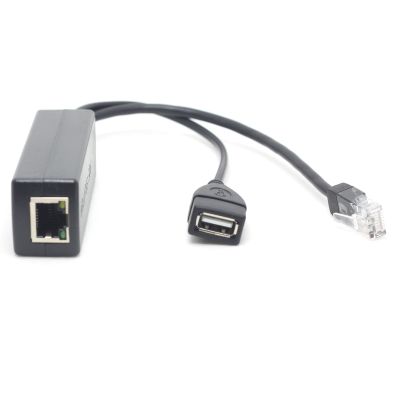 DSLRKIT Active PoE Splitter 48V to 5V 2.4A USB Type A Female 802.3af Power Over Ethernet