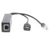 DSLRKIT Active PoE Splitter 48V to 5V 2.4A USB Type A Female 802.3af Power Over Ethernet view 1