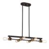 DESIGNERS FOUNTAIN Miles 6-Light Chandelier, Vintage Bronze, 91086-VB view 1