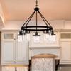 DESIGNERS FOUNTAIN Jaxon 5-Light Oil Rubbed Bronze Industrial Chandelier with Clear Glass Shades for Dining Rooms, 90685-ORB view 2