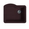Swanstone QU02522SB.170 Granite Undermount Single-Bowl Kitchen Sink, 24-in L X 21-in H X 9-in H, Espresso view 1