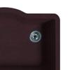 Swanstone QU02522SB.170 Granite Undermount Single-Bowl Kitchen Sink, 24-in L X 21-in H X 9-in H, Espresso view 2