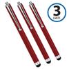 BoxWave Stylus Pen Compatible with Panasonic Toughpad FZ-G1 - Capacitive Stylus (3-Pack), Stylus Pen Multi Pack - Crimson Red view 1