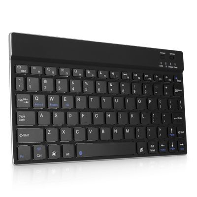 BoxWave Keyboard Compatible with Panasonic Toughpad FZ-G1 - SlimKeys Bluetooth Keyboard, Portable Thin with Chiclet-Style Keys - Jet Black