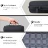 co2CREA Hard Travel Case for JBL Flip 6, 5, 4, 3 Waterproof Portable Speaker (Black Case + Inside Grey) view 3
