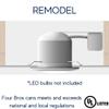 6" Shallow Remodel LED Recessed Lighting - Line Voltage - IC Airtight -Pack of 6 view 4