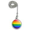GRAPHICS & MORE Rainbow Pride Gay Lesbian Contemporary Ceiling Fan and Light Pull Chain view 1