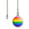 GRAPHICS & MORE Rainbow Pride Gay Lesbian Contemporary Ceiling Fan and Light Pull Chain view 2