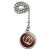 GRAPHICS & MORE Horseshoe Lucky Double Cowboy Brown Ceiling Fan and Light Pull Chain view 1