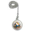 GRAPHICS & MORE Beach Volleyball Cartoon Ceiling Fan and Light Pull Chain view 1