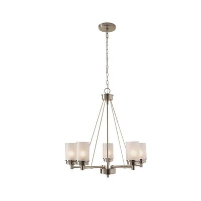 Hampton Bay 5-Light Brushed Nickel Chandelier