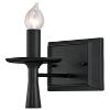 Westinghouse 6324000 Meadowbrook One-Light Indoor Wall Fixture, Matte Black Finish view 1