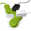 Quirky Pivot Power 2.0 Junior -Flexible and Bendable 4 Outlet - Green view 1