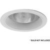 6" Inch Recessed Can Light Trim Cover, Metal Stepped Baffle, BR30/PAR30/R30, White, (12 Pack) view 4