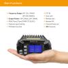 Radioddity DB25 Pro Dual Band Quad-Standby Mini Mobile Car Truck Radio, 4 Color Display, 25W Vehicle Transceiver with Cable + High Gain Quad Band Antenna view 3