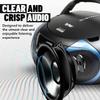 Tyler Portable Boombox CD Player AM/FM Radio Combo, Dynamic Boom Box CD Players for Home/Outdoor Portable Stereo with Speakers, Long Antenna for Best Reception Aux Input/3.5mm Headphone Jack, Blue view 4
