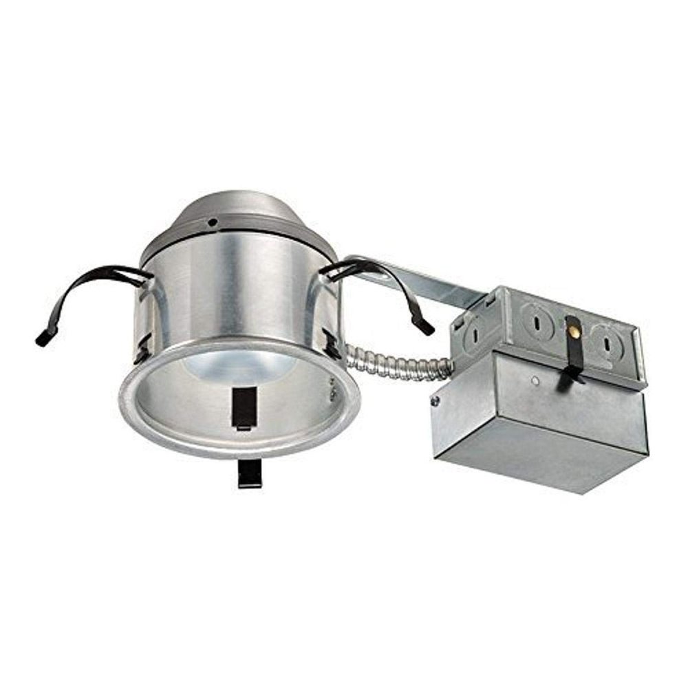 Juno Lighting IC1RLED G4 09LM 30K 90CRI 120 FRPC 4" IC-Rated New Construction Recessed Housing, 120V, Bright White