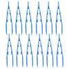 SE 7-Inch 12-Piece Blue Lightweight Plastic Tweezer Set - Non-Magnetic, Serrated Jaw, Textured Grip for Crafts, Electronics, and First Aid - 365PT12 view 1
