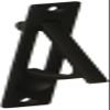 Baldwin 0465190 Edge Pull, Black view 1