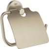 Essentials Toilet Paper Holder With Cover, Brushed Nickel Infinity view 1