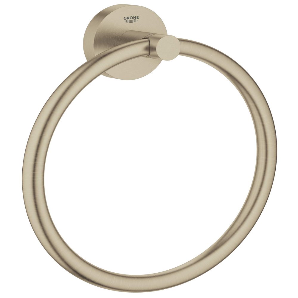 Essentials Towel Ring, Brushed Nickel Infinity
