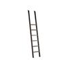 Martin Furniture 90" x 14.5" Traditional Toulouse Metal Ladder with Ringed Steel Frame, for Office/Library, in Black Finish view 1