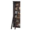 Martin Furniture 90" x 14.5" Traditional Toulouse Metal Ladder with Ringed Steel Frame, for Office/Library, in Black Finish view 3