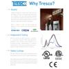 Tresco Lighting L-LED-DIMCON-BL-1 12V DC Rotary Dimmer with 48W Capacity, Black view 2