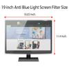Anti Blue Light Screen filter for 19 Inches Widescreen Desktop Monitor, Blocks Excessive Harmful Blue Light, Reduce Eye Fatigue and Eye Strain view 2