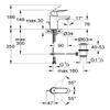 GROHE 32825000 Eurosmart Cosmopolitan Ohm Basin view 2