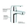 GROHE 32825000 Eurosmart Cosmopolitan Ohm Basin view 4