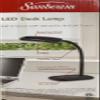 SUNBEAM Flexible Neck LED Desk LAMP Adjustable Light Energy Star Black view 3
