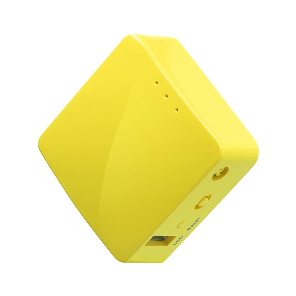 GL.iNet GL-MT300N-V2 (Mango) Portable Mini Travel Wireless Pocket VPN WiFi Router - 2X Ethernet Ports | USB 2.0 | OpenWrt | OpenVPN/Wireguard for Public & Hotel Wi-Fi | Easy to Set up via Admin Panel