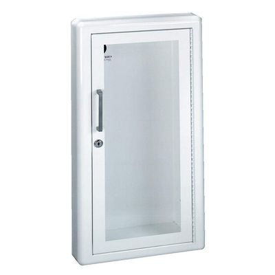 JL Industries 1017G10 Ambassador Cabinet-Full Glazing Door-Primed Steel-Semi Recessed-3in Round Edge