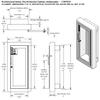 JL Industries 1017G10 Ambassador Cabinet-Full Glazing Door-Primed Steel-Semi Recessed-3in Round Edge view 2
