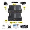 Proster 3x1 HDMI Switch with Audio Extractor - 3 Port 4K HDMI Switcher HDMI Audio Converter, with IR Remote, 3.5mm Male to 2 RCA Female Stereo Audio Cable view 2