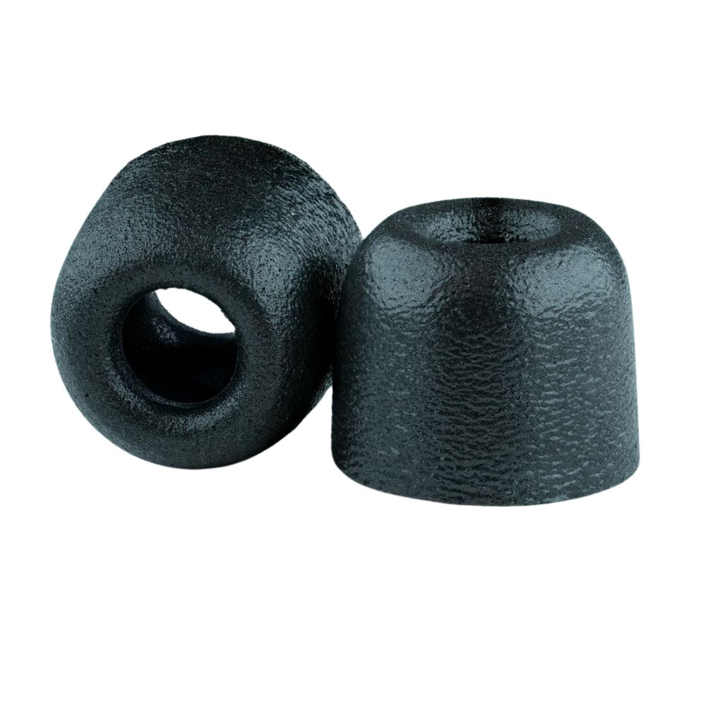 Comply 100 Core Series | Memory Foam Replacement IEM Ear Tips for Etymotic, Westone, Klipsch & More | Superior Noise Isolation, Ultimate Comfort, Secure Fit | Black, Medium (3 Pairs)