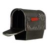 Special Lite Hummingbird Curbside Mailbox with Paper Tube - Swedish Silver Aluminum Mailbox for Post Mount - SCB-2005-SW view 3