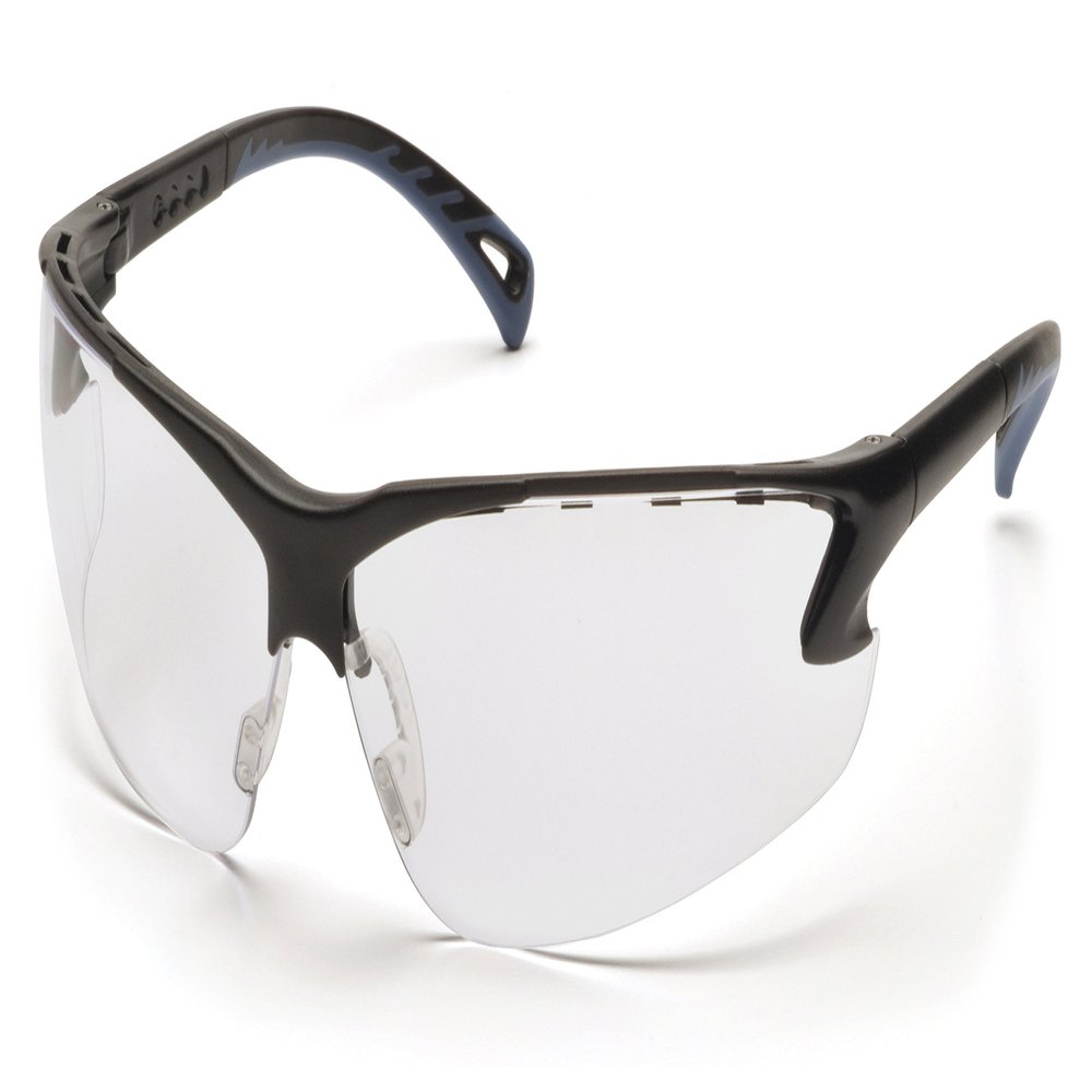 Pyramex Venture 3 Safety Glasses, Clear H2X Anti-Fog Lens