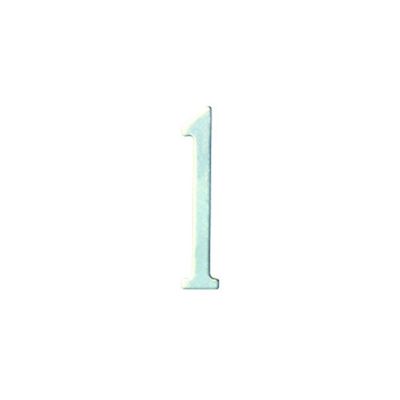 Special Lite Products SS2-Number 1 Stainless Steel Self Adhesive Address# 1, 2"