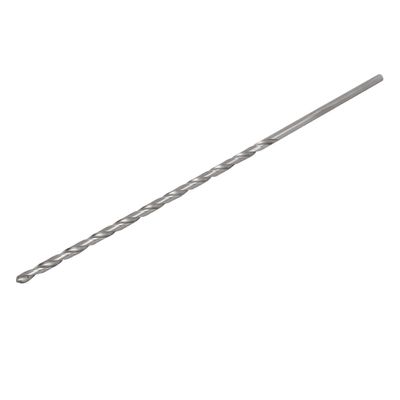 uxcell 6mm Dia 300mm Length HSS Straight Round Shank Twist Drill Bit Drilling Tool
