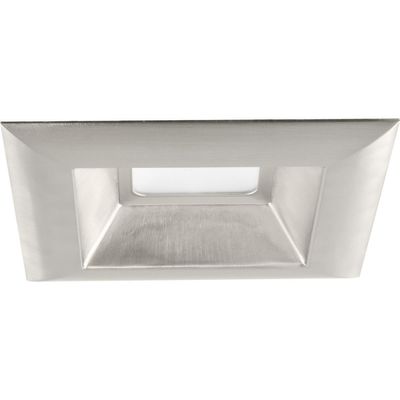 Progress Lighting P8171-09-30K Retrofit 6" LED Square Recessed Trim, Brushed Nickel