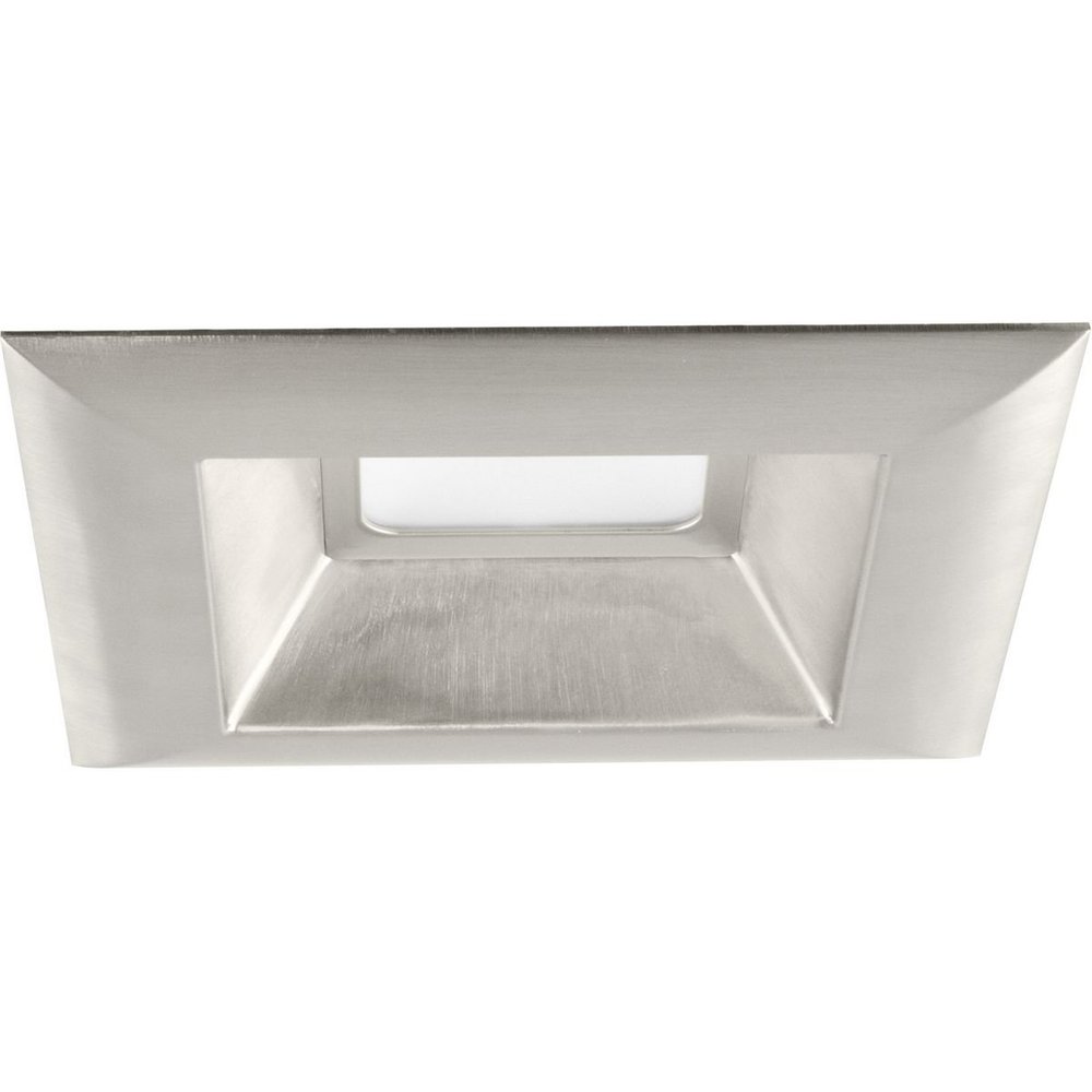 Progress Lighting P8171-09-30K Retrofit 6" LED Square Recessed Trim, Brushed Nickel