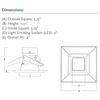 Progress Lighting P8161-28-30K sq 5" LED Square Retrofit, White view 2