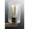 Progress Lighting Barnes Mill Collection 5-Light Clear Seeded Farmhouse Chandelier Light Antique Bronze view 3