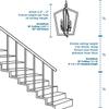 Progress Lighting Topsail Collection 3-Light Etched Parchment Glass Coastal Chandelier Light Antique Bronze view 3