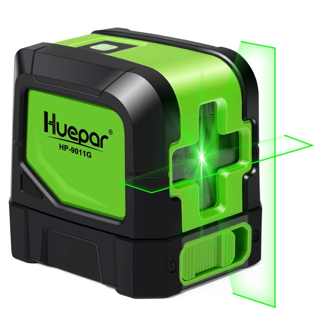 Huepar Laser Level, 100Ft Self Leveling Green Cross Line Laser
